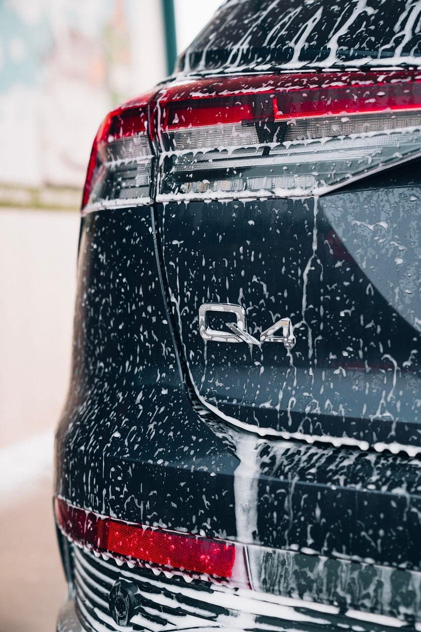 Foam lifts the dirt before anything touches the paint